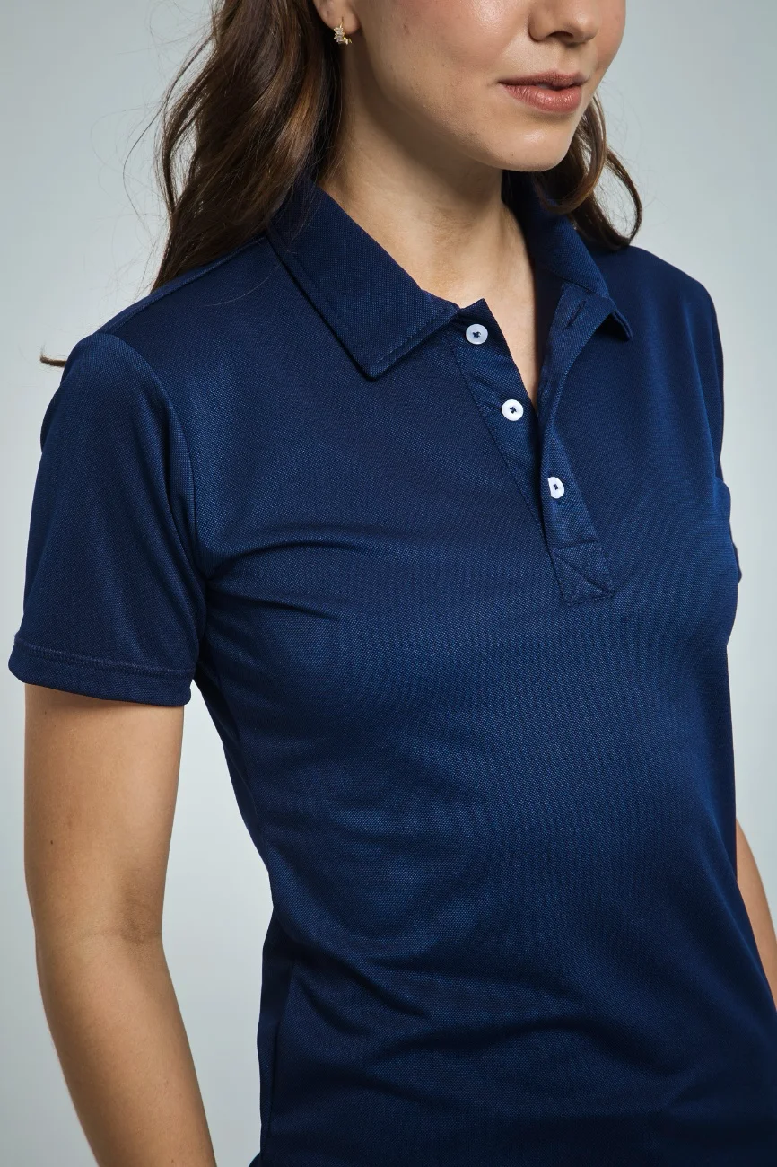 Camiseta Polo mujer Azul-1