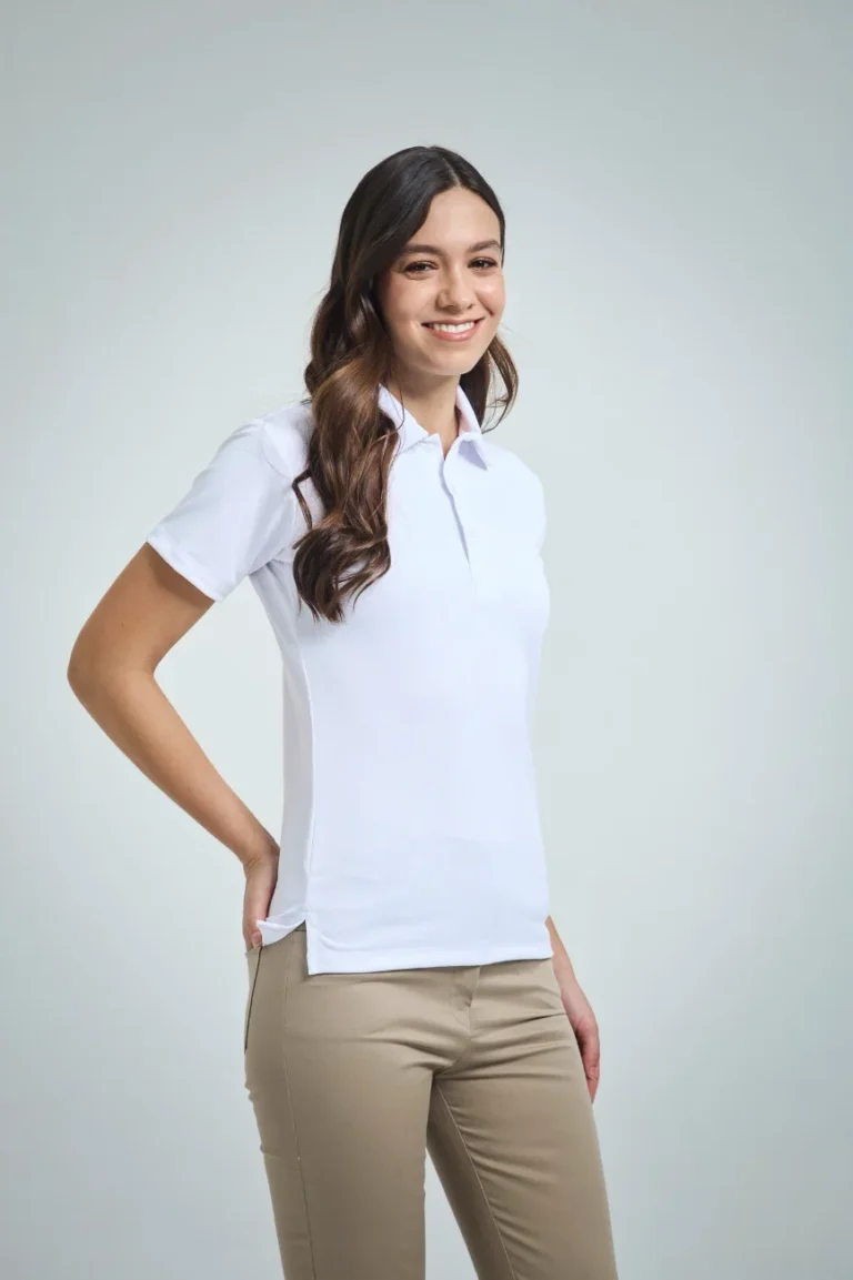 Camiseta Polo mujer Blanca-1